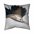 Fondo 20 x 20 in. Abstract Swordfish-Double Sided Print Indoor Pillow FO2794002